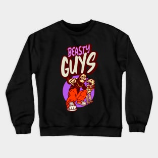 Beasty GUYS (boy + dog skeletons) Crewneck Sweatshirt